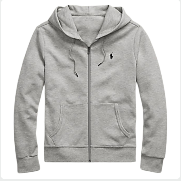 Ralph Lauren Polo Men's Gray Zip Up Hoodie Size Large Designer - Picture 8 of 15